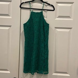 Francesca’s green lace dress. Size XS.